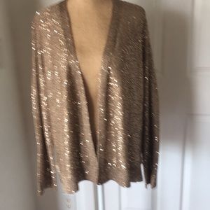 GOLD Sequin Sweater XL by Alex Marie - XL - Beautiful